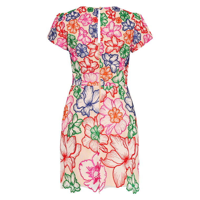 Kyla Cascading Floral Dress image number null