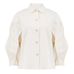 Elsie Short Sleeve Collared Button-Down Top