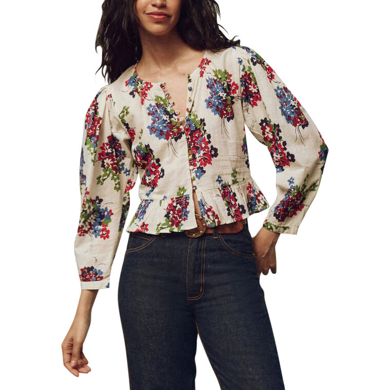 The Sicily Button Front Top image number null