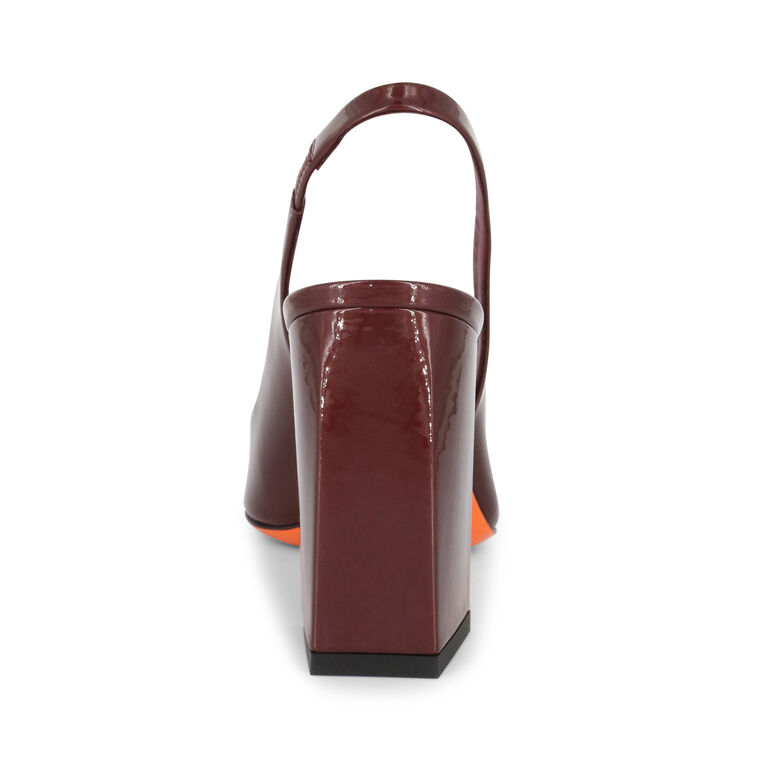 Peaches Patent Buckle Slingback Pumps image number null