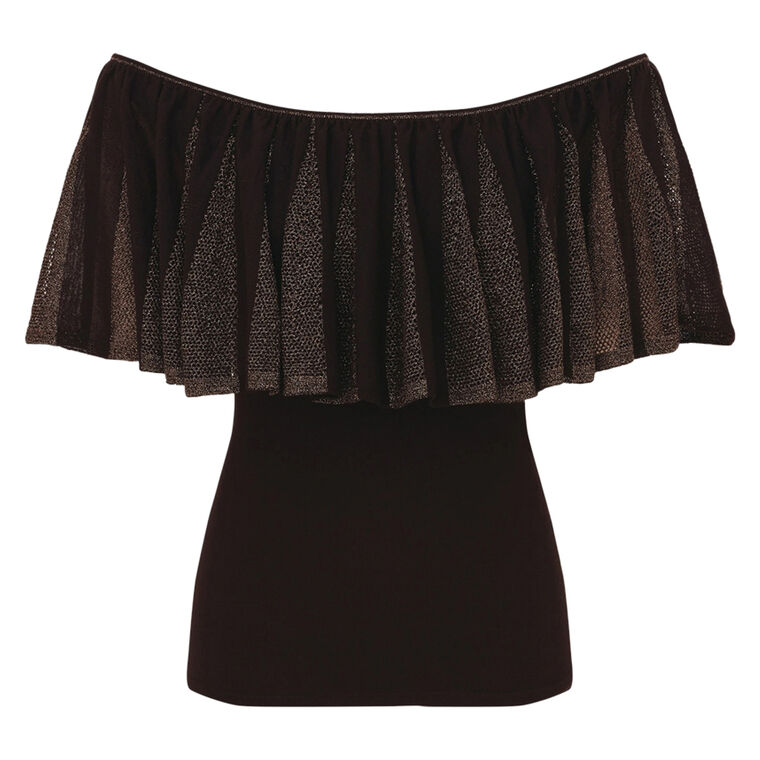 Valiant Metallic Frill Top image number null