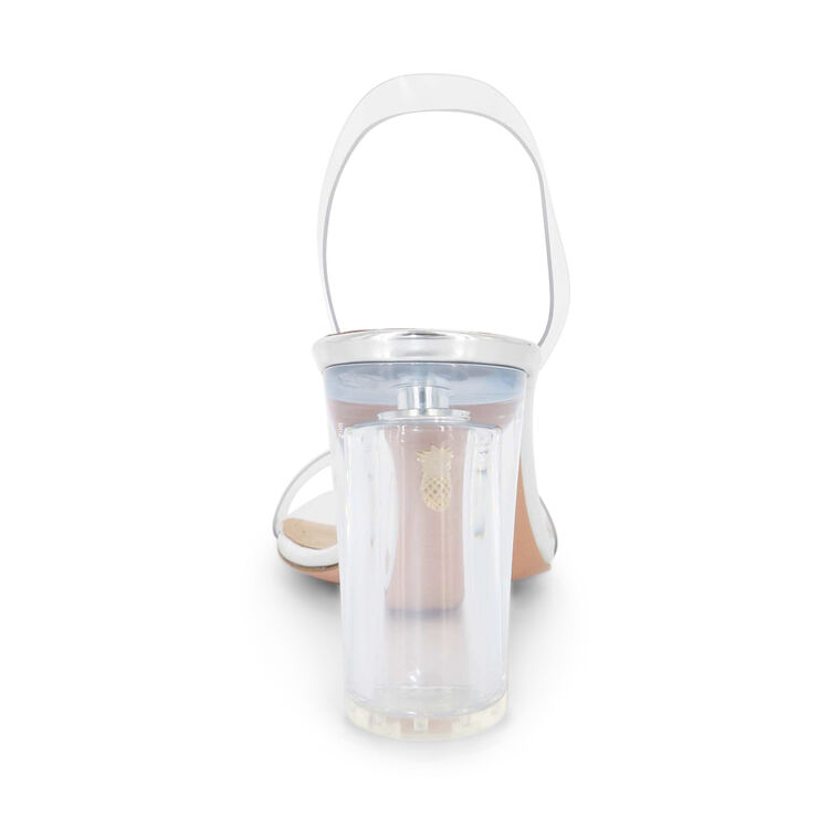 So Nude Plexi Block 85mm Sandal image number null