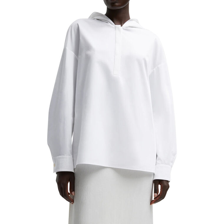 Eco Poplin Hooded Shirt image number null