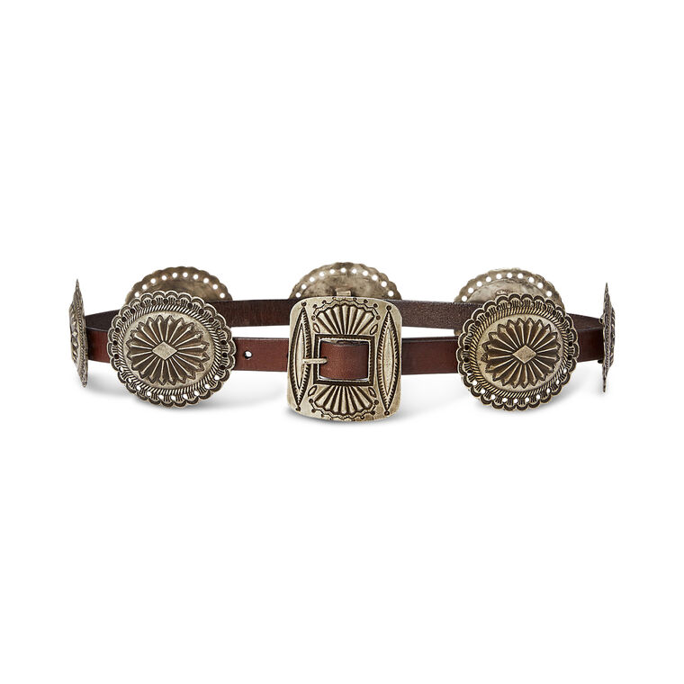 Distressed Leather Belt image number null