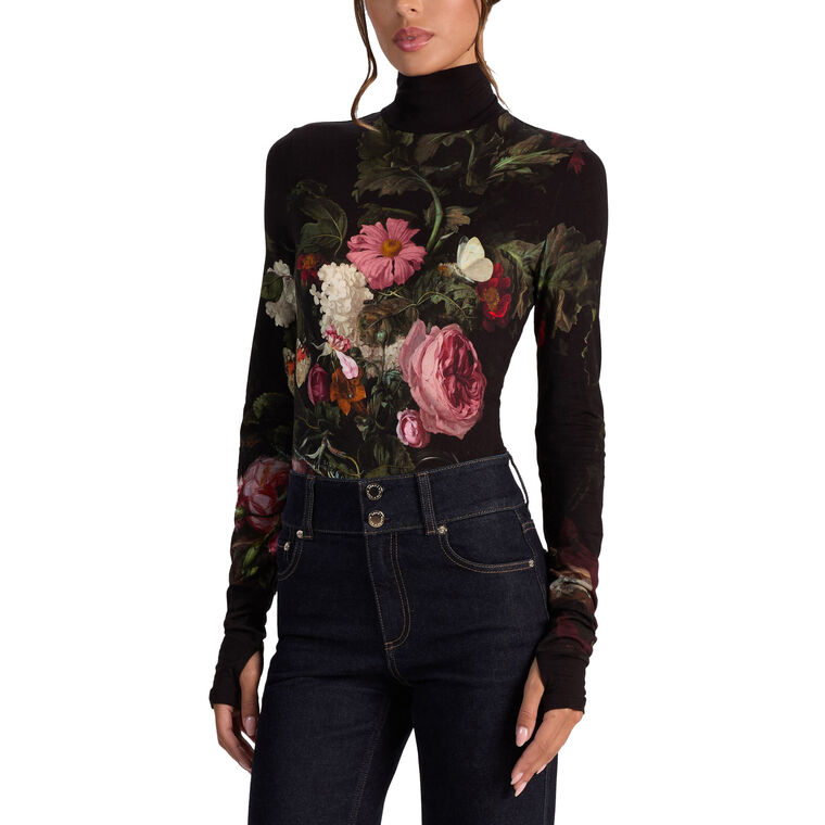 Delaina Long Sleeve Turtleneck Top image number null