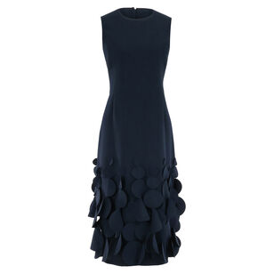 Sleeveless Jewel Neck Jackie Dress With Swinging Disc Hem