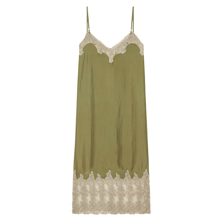 The Legacy Sleeveless Midi Slip Dress image number null