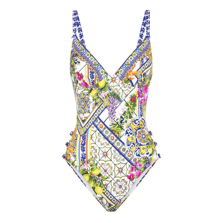 Underwire One Piece With Button Detail image number null