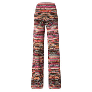 Pull On Straight Pant With Wave Pattern