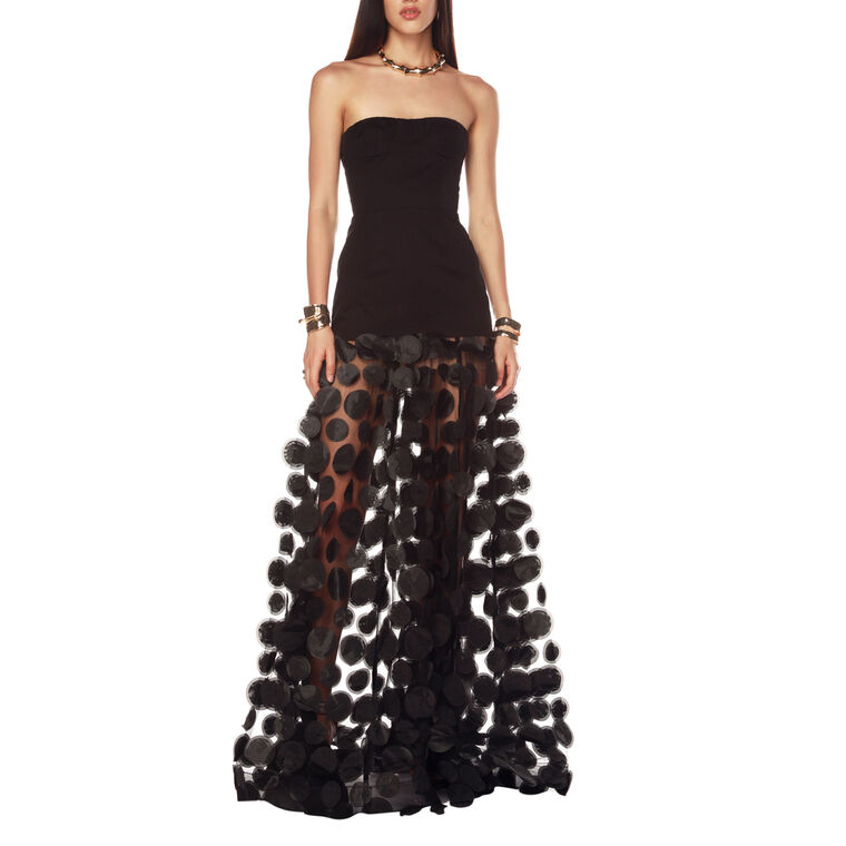 Sleeveless 3D Embellished Gown image number null