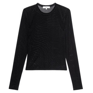 The Mesh Polka Dot Top