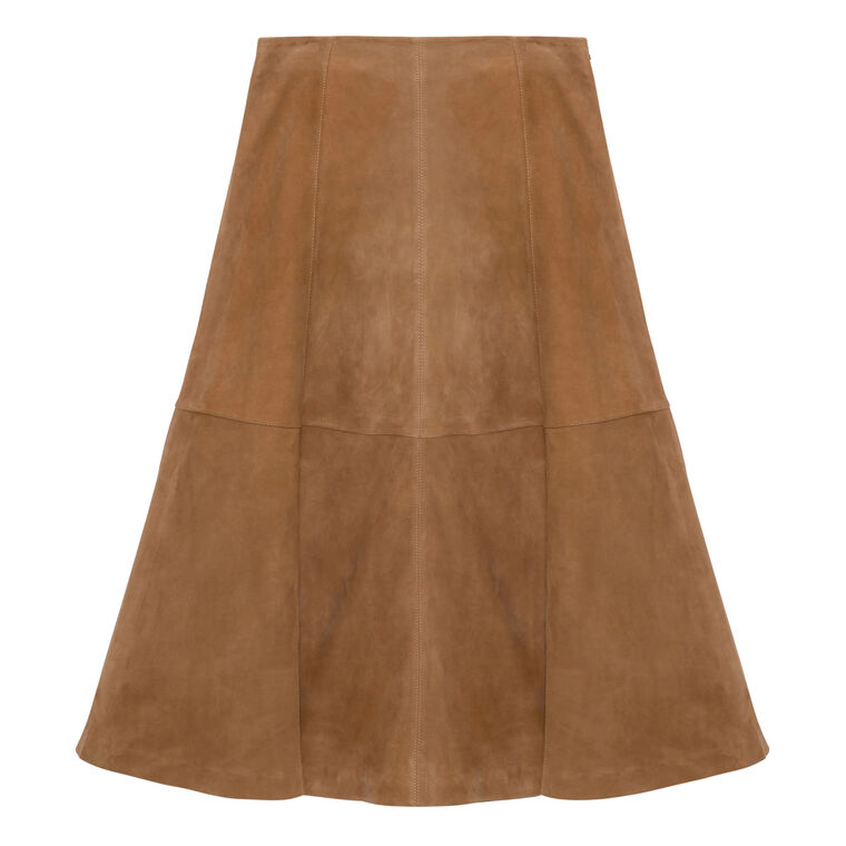Bonnie Suede Midi Skirt image number null