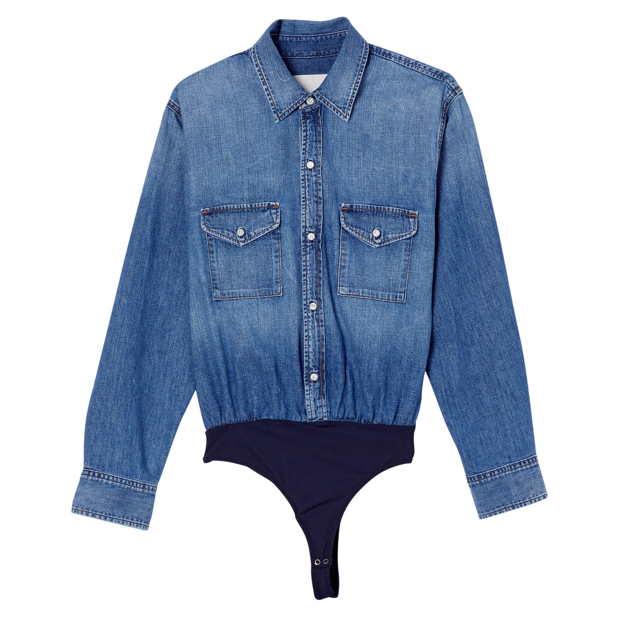 Sera Denim Bodysuit