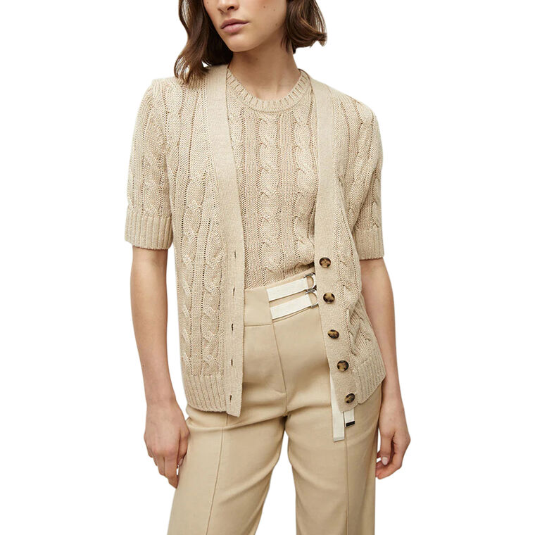 Julietta Silk-Linen Cardigan image number null