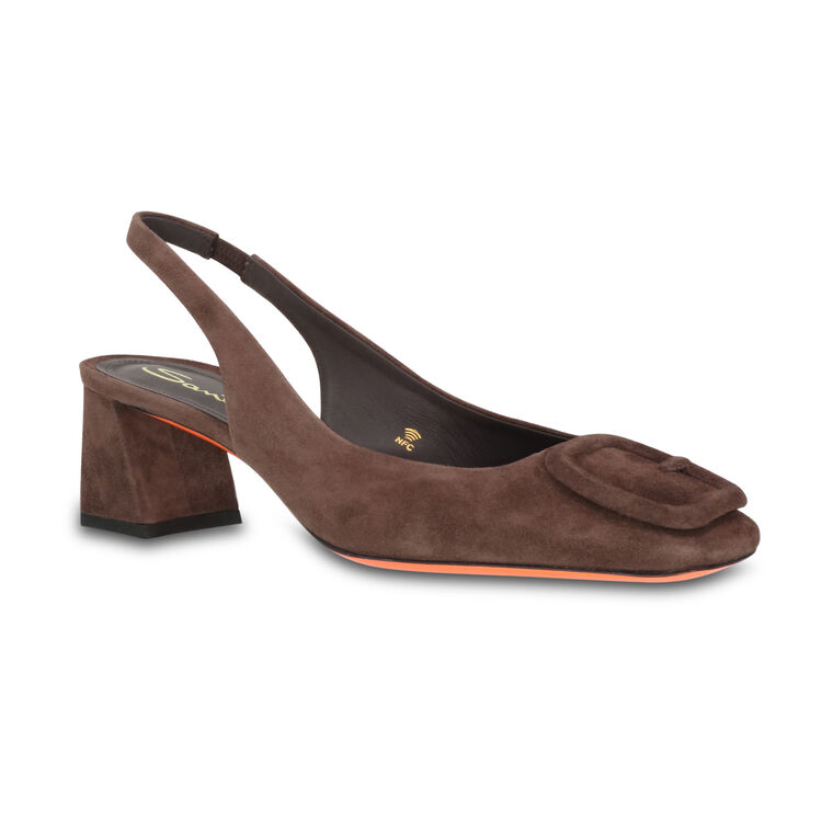 Lemon 50mm Suede Slingback image number null