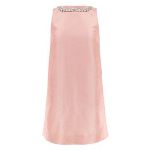 Manhattan Sleeveless Embellished Shift Mini Dress