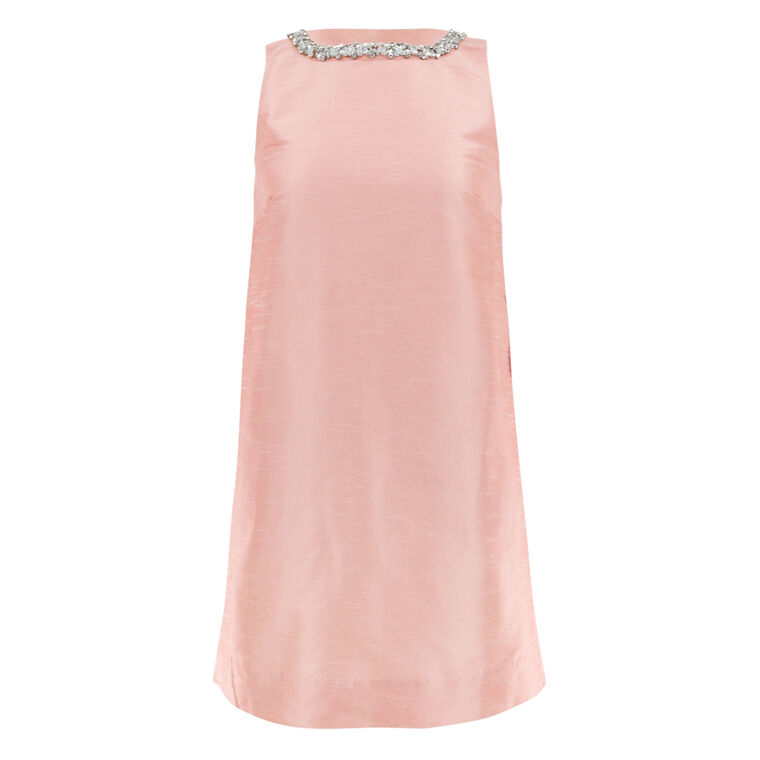Manhattan Sleeveless Embellished Shift Mini Dress image number null