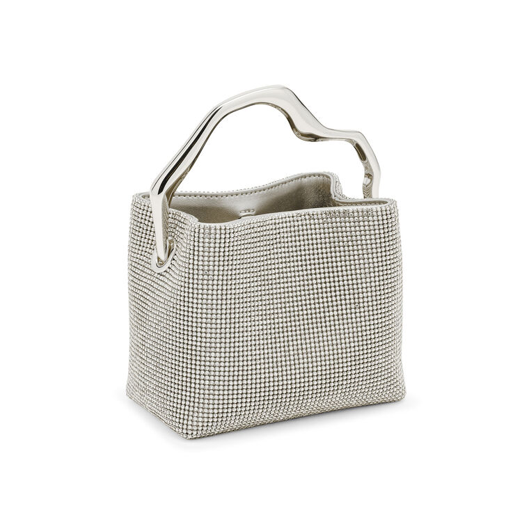 Solene Rhinestone Mini Top Handle Bag image number null
