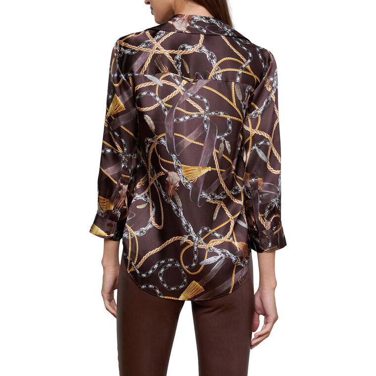 Dani 3/4 Sleeve Silk Blouse image number null