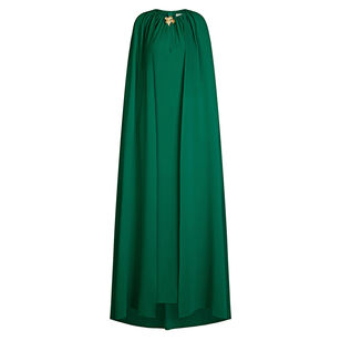 Cyclamen-Detailed Georgette Caftan