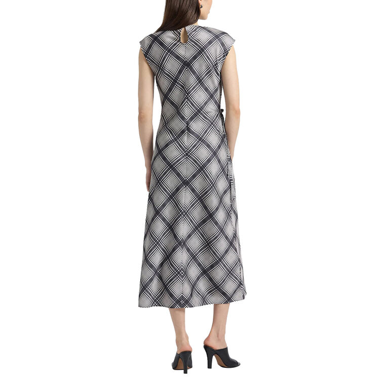 Adelita Lattice Satin Dress image number null