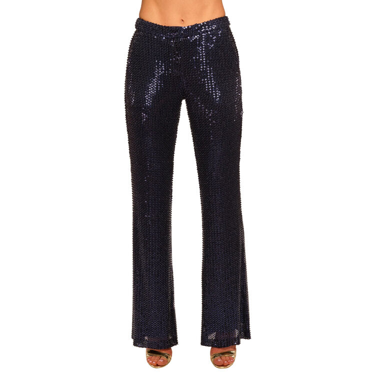Olivian Beaded Sequin Flare Pant image number null