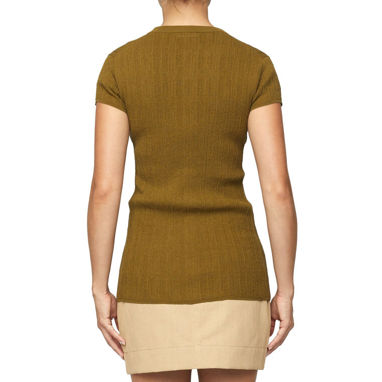 Parker Fine Cotton Short Sleeve Cardigan image number null