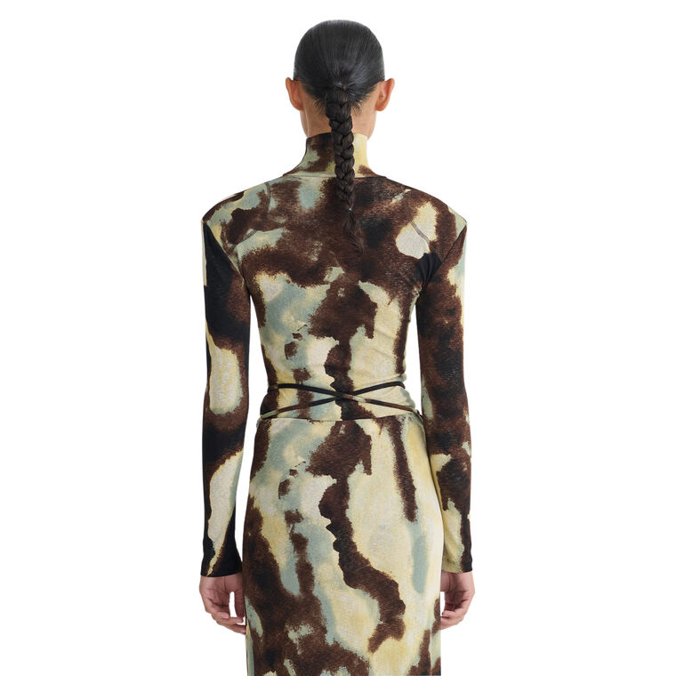 Nayeli Long Sleeve Mesh Jersey Top image number null