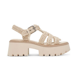 Latice Knit Platform Sandal