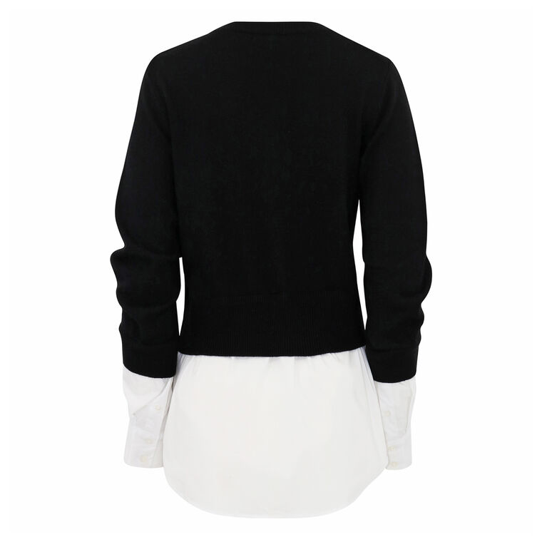 Amirah Mixed Media Sweater image number null