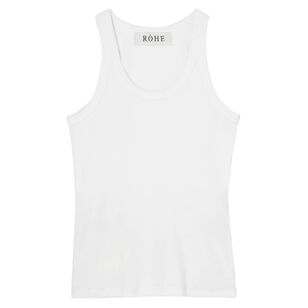 Scoop-Neck Rib Tank Top