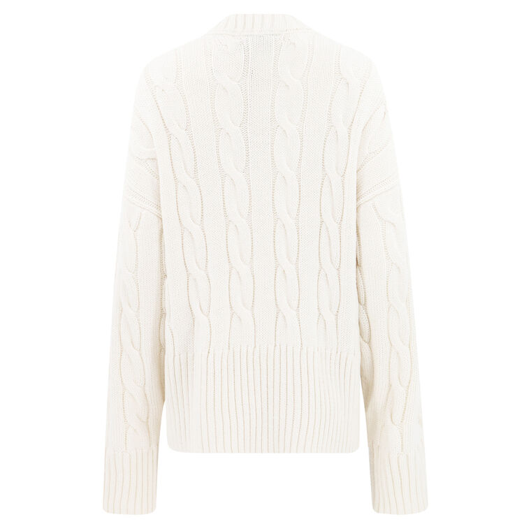 Pearl Detail Knit Sweater image number null