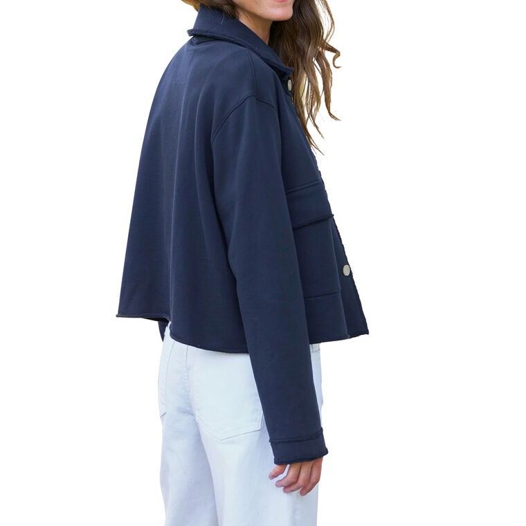 Rowan Cropped Sweatshirt Utility Jacket image number null