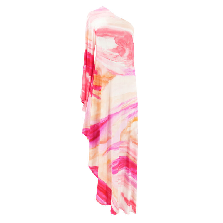 Aura Stretch One Shoulder Maxi Dress image number null