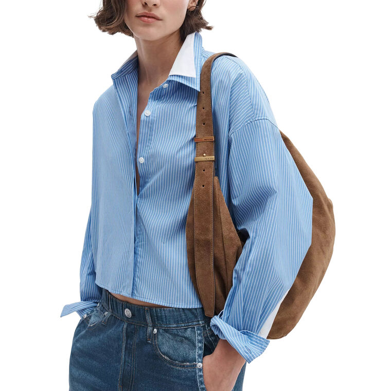 Marin Stripe Layered Long Sleeve Shirt image number null