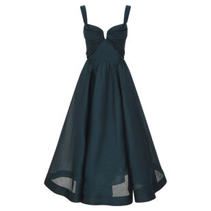 Rebellion Sleeveless Draped Midi Dress