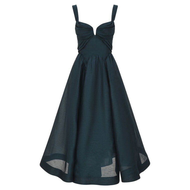 Rebellion Sleeveless Draped Midi Dress image number null