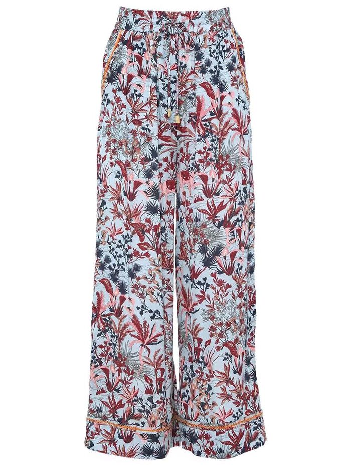 Henry Printed Wide Leg Pants image number null