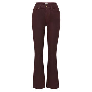 Bridget Coated Bootcut High Rise Instasculpt Crop Jeans