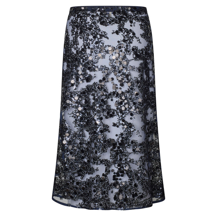 Shania Sheer Sequin Skirt image number null
