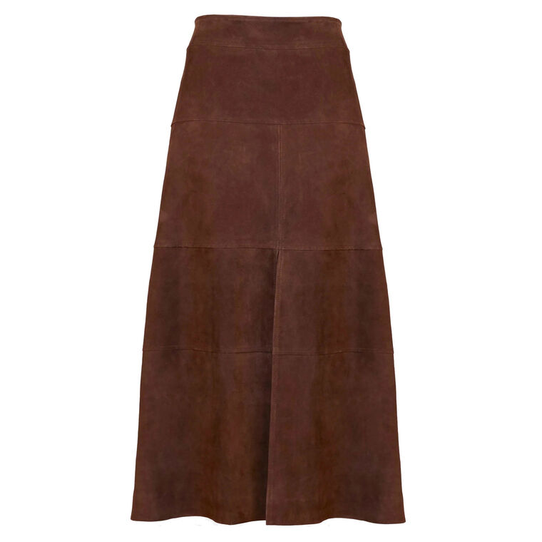 Suede Hudson Midi Skirt image number null