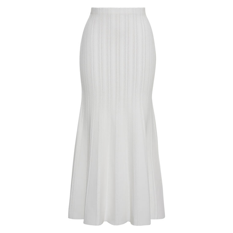 Lyra Pointelle Knit Maxi Skirt In Compact Jacquard image number null