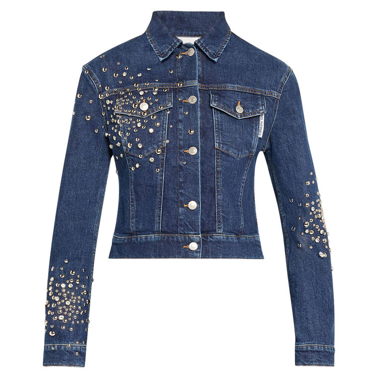 Embellished Classic Denim Jacket image number null