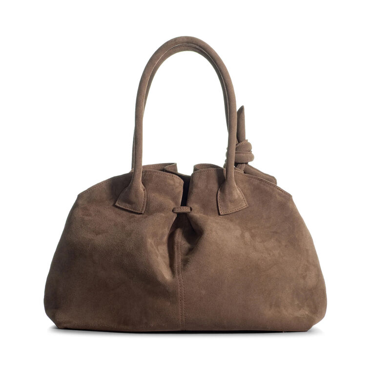 The Maxi Swan 2.0 Bag In Suede image number null