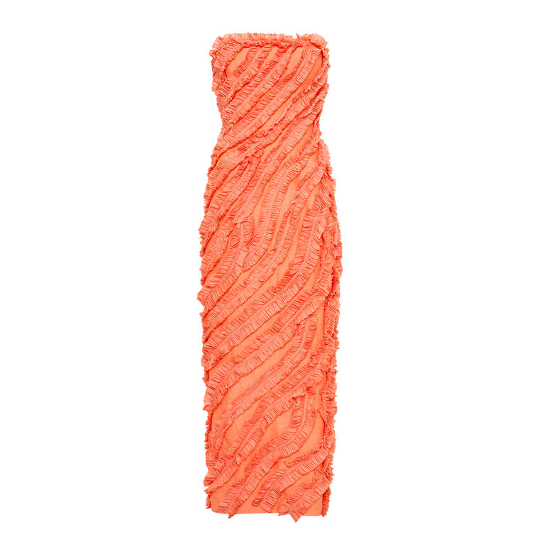 Terrene Frill Maxi Dress image number null