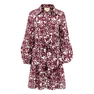 Marcy 3/4 Sleeve Belted Mini Dress