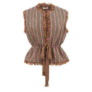 Clyde Tweed Peplum Blouse