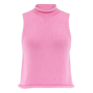 Giada Roll Neck Knit Tank Top