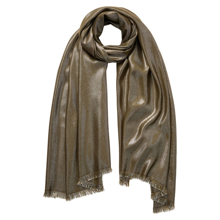 The Mercury Metallic Cashmere Scarf image number null
