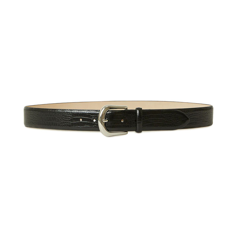 Kennedy Croco Leather Belt image number null